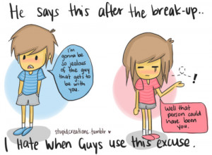 boy, cartoon, cute, funny, girl, heartbreak, typography