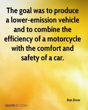 ... the efficiency of a motorcycle with the comfort and safety of a car