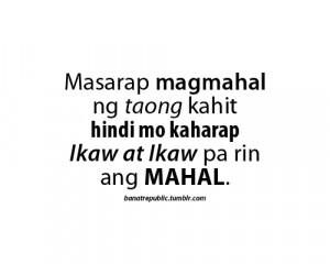 ... ng taong kahit hindi mo kaharap Ikaw at Ikaw pa rin ang mahal