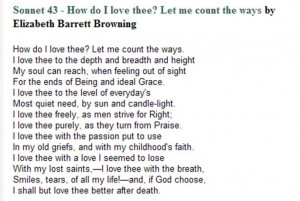 LOVE this sonnet. My dear Grandpa Cary loved this poem in his last ...