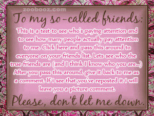 Quotes About So Called Friends http://www.zoobooz.com/chainmail5.php