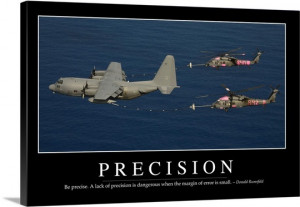 Precision: Inspirational Quote and Motivational Poster Wall Art