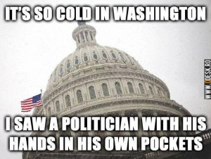 It's so cold in Washington