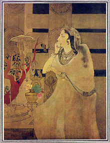 ... 1951 depicting ashoka s queen standing in front of the railings of