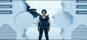 Large Milla Jovovich In Resident Evil Afterlife Titles