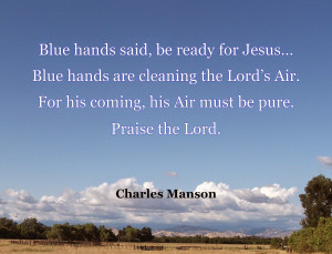 Blue hands said, be ready for Jesus…
