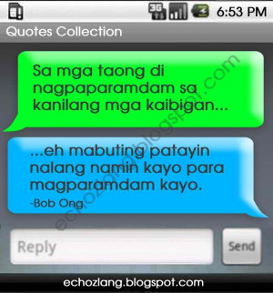 Sa mga taong di nagpaparamdam sa kanilang mga kaibigan, eh mabuting ...