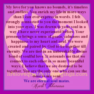You Are My Soulmate Quotes Eternal Soulmates