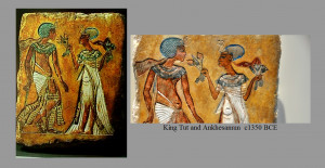 Is the above picture King Smenkhkare and Queen Meritatenc1350 BCE ...