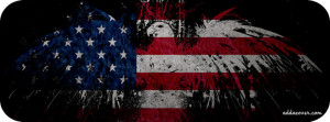 Eagle US Flag Facebook Cover