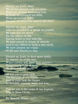 prayer by Sir Francis Drake