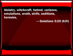 Galatians 5:20 Bible Verse Slides