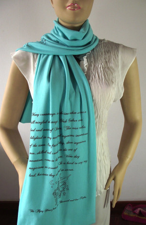 ARABIAN NIGHTS Quote Scarf Jersey Scarf - One Thousand and One Nights ...