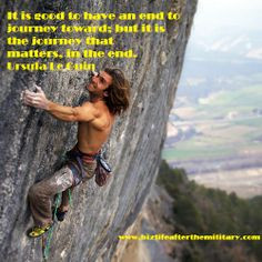 The amazing view is good, but really it's the climb that matters. More