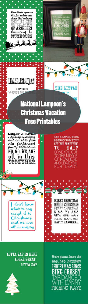 National Lampoon's Christmas Vacation Free Holiday Printables ...