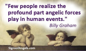 ... part angelic forces play in human event.