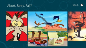 has adopted a Wile E. Coyote approach to Windows 8 tablet management ...