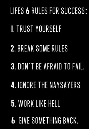 Lifes 6 Rules For Success Pictures, Photos, and Images for Facebook ...