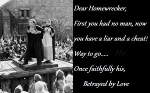 Dear homewrecker....