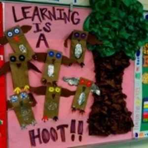 Learning Is A Hoot Paper Bag Owl Bulletin Board