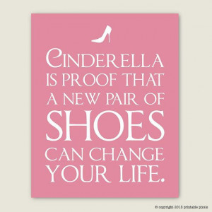 Cinderella Is Proof - Funny Quote Art Printable - Instant Download