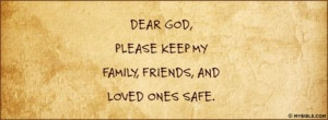 Keep My Family, Friends And Loved Ones Safe - Facebook Cover Photo
