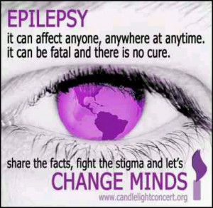 Epilepsy Awareness. Repinned and no link