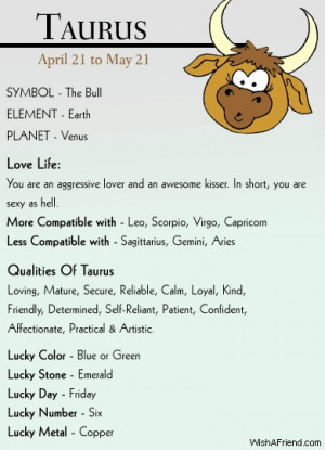 You are here: Home › Quotes › Taurus Zodiac Sign Horoscopes ...