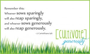 Generosity Bible verse