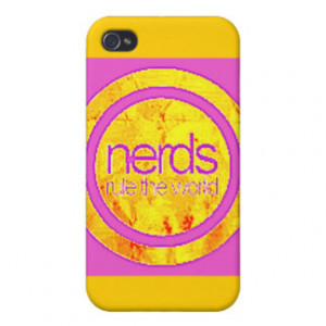 girly nerds rule the world cover for iPhone 4