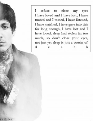 ... include: bmth, bring me the horizon, oliver sykes, quote and death