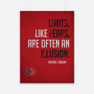 Illusion Michael Jordan Quote Poster More