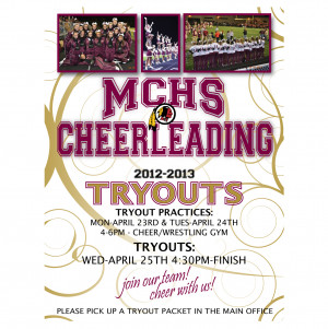 Cheerleading Tryouts Flyer