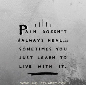 ... Living With It, Living Life, Living With Pain Quotes, Quotes Sayings