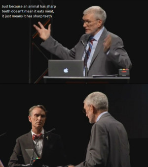... gifs and comics from Bill Nye’s debate with creationist Ken Ham