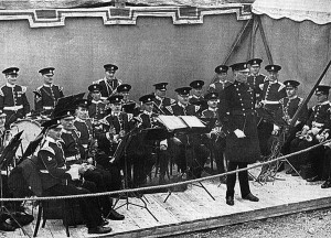 th Battalion Band The East Surrey Regiment (TA) playing before HM ...