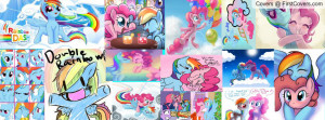 Rainbow Dash & Pinkie pie Profile Facebook Covers