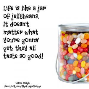Life Is Like A Jar Of Jellybeans - The Purple Bridge