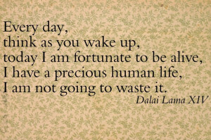 Dalai Lama on preciousness of life