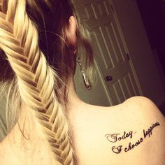 Today, I choose Happiness. ☀ #tattoo #happiness