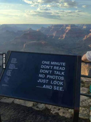Sign at the Grand Canyon...