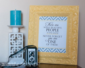 Printable Quotes for Walls | ... HANGING 0012 YELLOW CHEVRON BEAUTIFUL ...