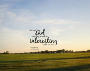 Print Anne green gables Anne Shirley quote L M Montgomery art Literary ...