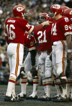 Ten-year AFL patch worn by the Chiefs in Super Bowl IV.
