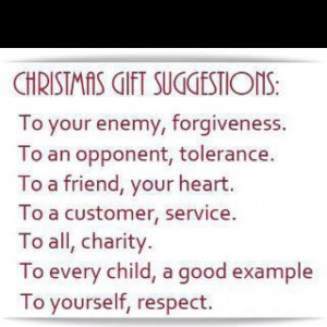 Christmas gift suggestions