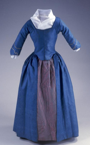 Diadema Morgan (1764-1788) wore the blue wool gown shown here at her ...