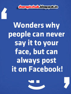 Wonder About Facebook | True Facebook Quote Pic