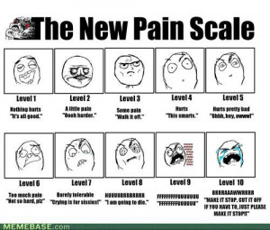 New Pain Scale Meme Awesomeness