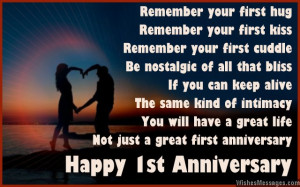 ... Anniversary Poems for Couples: Happy First Wedding Anniversary Poems