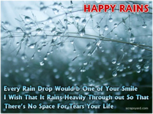 Happy rains quote